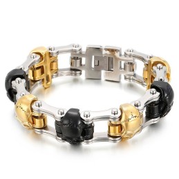Beliebtes Cooles Totenkopf-Titanarmband Für Männer