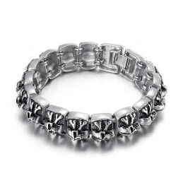 Ghost Cross Skull Herren Titan Armband
