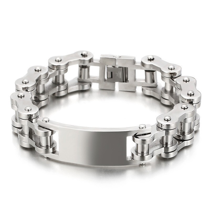 Cooles, Schickes Biker-Titanarmband Für Männer Cooles, Schickes Biker-Titanarmband Für Männer