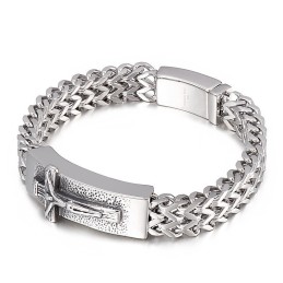 Hip Hop Kreuz Herren Titan Armband