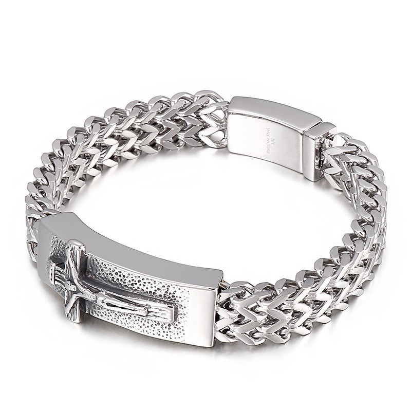 Hip Hop Kreuz Herren Titan Armband Hip Hop Kreuz Herren Titan Armband
