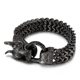 Neues Cooles Herren-Titanarmband Mit Drachenkopf