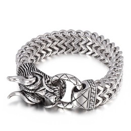 Neues Cooles Herren-Titanarmband Mit Drachenkopf
