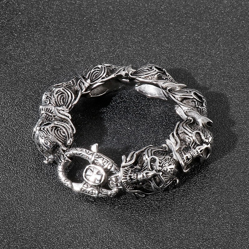 Cooles Totenkopf Herren Titan Armband Cooles Totenkopf Herren Titan Armband