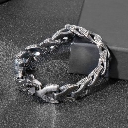 Cooles Schickes Drachenknochen-Herren-Titanarmband
