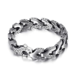 Cooles Schickes Drachenknochen-Herren-Titanarmband