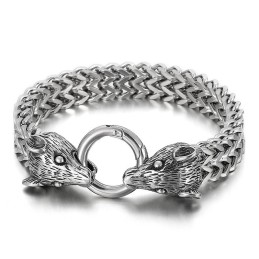 Zodiac Fashion Steel Color Herren-Titanarmband