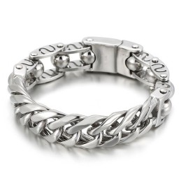 Mode Runde Perlen Chic Stil Herren Titan Armband
