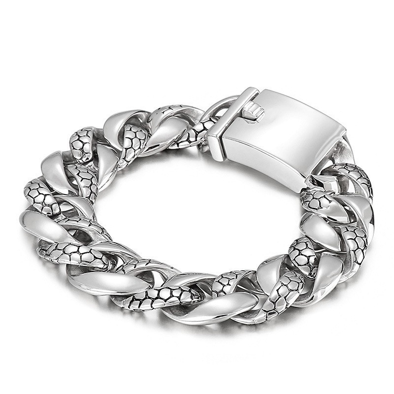 Beliebtes Titanarmband Mit Schlangenmuster Für Männer Beliebtes Titanarmband Mit Schlangenmuster Für Männer