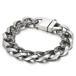 Cooles Schickes Titanarmband Für Männer