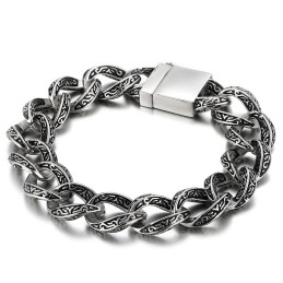 Alphabet Cool Chic Titan Armband Für Männer
