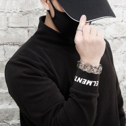 Street Style Cooles Herren Schlangen Titan Armband