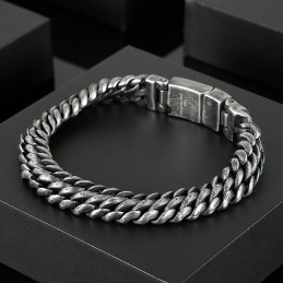 Cooles Einfaches Mesh-Titanium-Snap-Herrenarmband-Zubehör