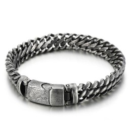 Cooles Einfaches Mesh-Titanium-Snap-Herrenarmband-Zubehör