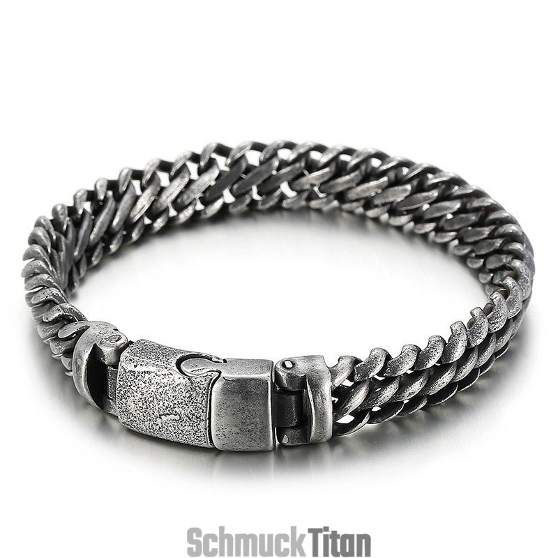 Cooles Einfaches Mesh-Titanium-Snap-Herrenarmband-Zubehör