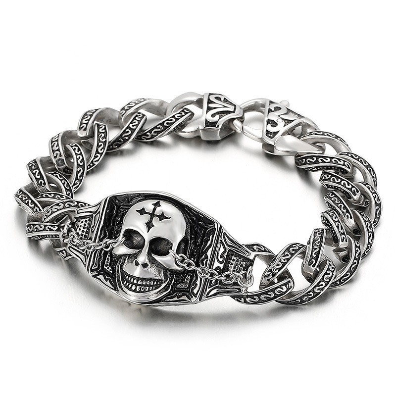 Titan Totenkopf Herrenarmband Titan Totenkopf Herrenarmband