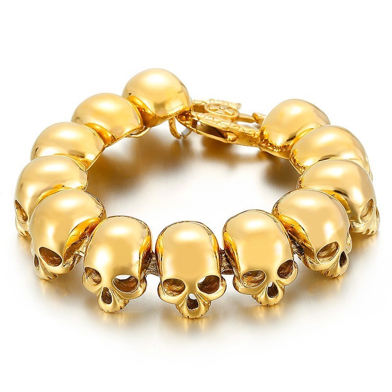 Tide Herrenmode Titan Armbänder Für Männer Totenkopf Armbänder Tide Herrenmode Titan Armbänder Für Männer Totenkopf Armbänder
