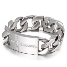 Tide Herrenmode Titan Kreuz Armband
