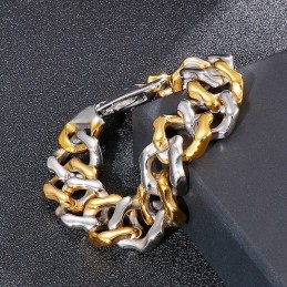 Herren Inter-Gold Armbänder Vierseitiges Schleifarmband Schmuck