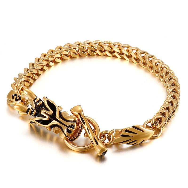 Fashion Street Titan-Armband Mit Drachenkopf Fashion Street Titan-Armband Mit Drachenkopf