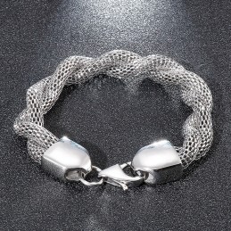 Titan-Kettenarmband Mit Schlangenknochen Für Herren