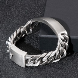 Schickes Sand Face Bent Brand Herren Titan Armband Im Gothic Rock Stil