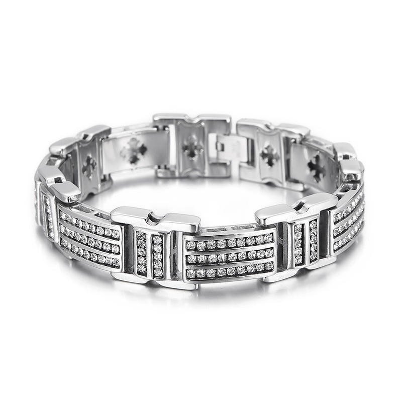 Modische Titan-Herrenarmbänder Mit Diamanten Modische Titan-Herrenarmbänder Mit Diamanten