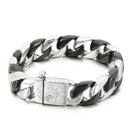 Schwarzes Titanarmband Für Männer
