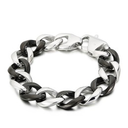 Schwarzes Titanarmband Für Männer