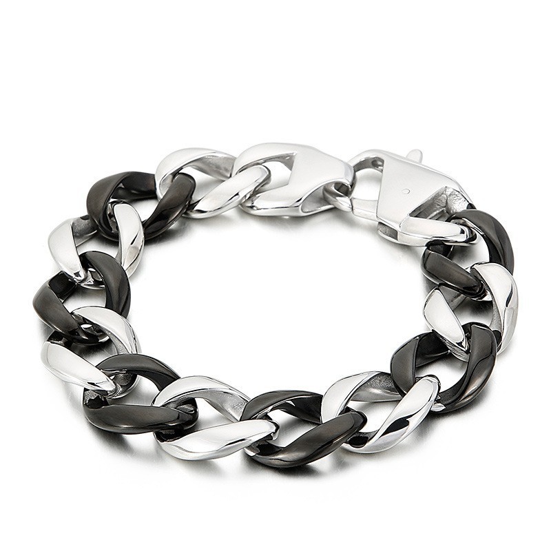 Schwarzes Titanarmband Für Männer Schwarzes Titanarmband Für Männer