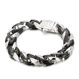 Schwarzes Titanarmband Für Männer