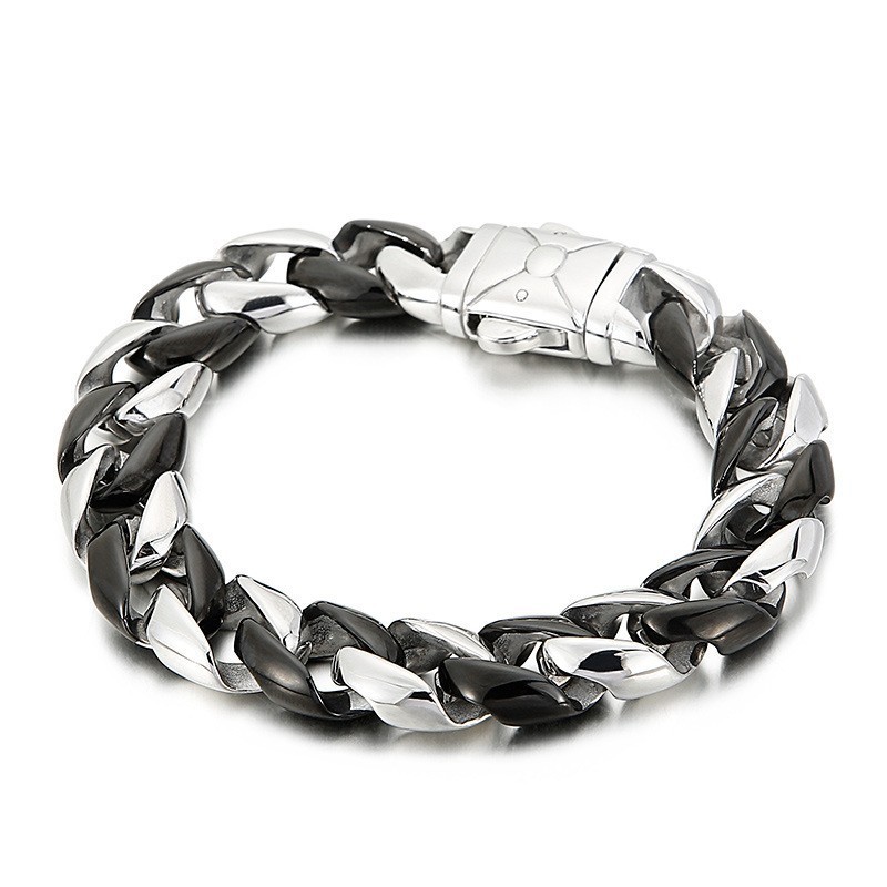 Schwarzes Titanarmband Für Männer Schwarzes Titanarmband Für Männer