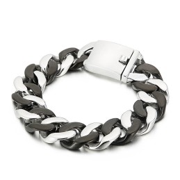 Schwarzes Titanarmband Für Männer