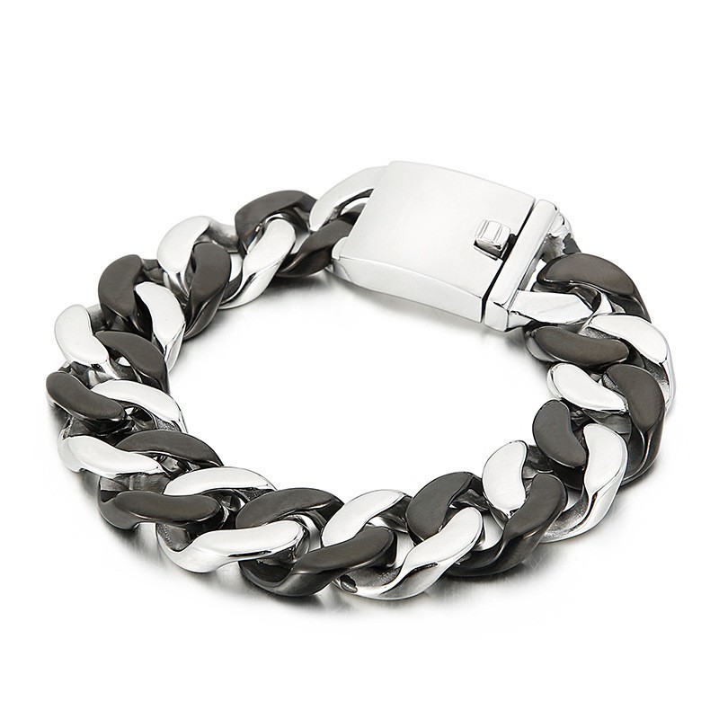 Schwarzes Titanarmband Für Männer Schwarzes Titanarmband Für Männer