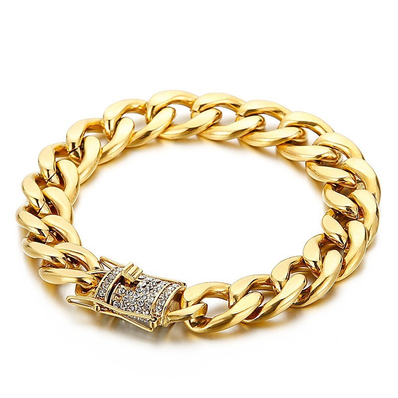 Fahrradkettenarmband Mit Diamant-Drachenschnurrhaaren Fahrradkettenarmband Mit Diamant-Drachenschnurrhaaren