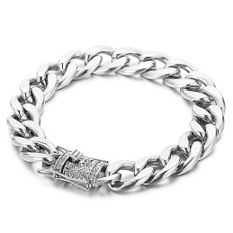 Fahrradkette Mit Diamant-Drachenbart-Schnallenarmband