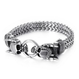 Schicke Herren-Diamant-Totenkopf-Armbänder