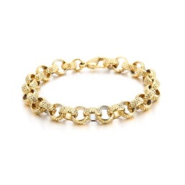 Ancient Chic Kreuz O-Förmiges Titan-Kettenarmband