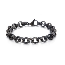 Ancient Chic Kreuz O-Förmiges Titan-Kettenarmband