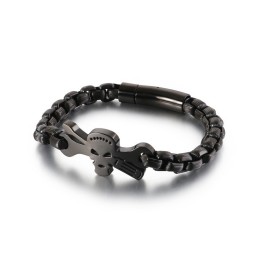 Titan-Totenkopfarmband Für Herren
