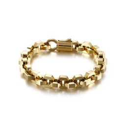 Elegantes Geometrisches Herrenarmband Aus Titan
