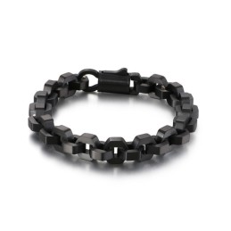 Elegantes Geometrisches Herrenarmband Aus Titan