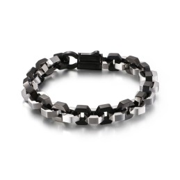 Geometrisches Herren-Titanarmband
