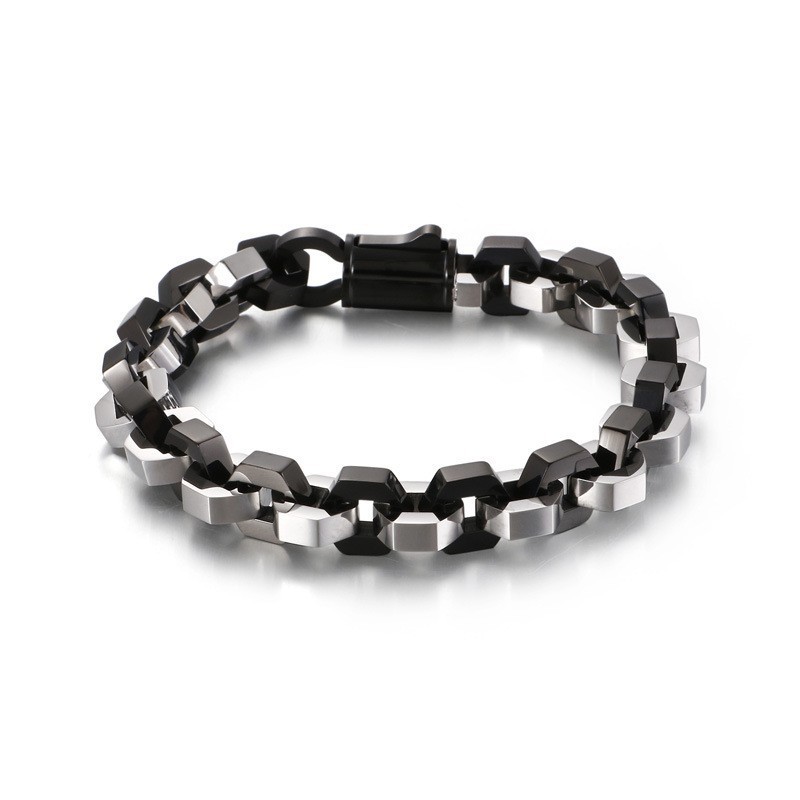 Geometrisches Herren-Titanarmband Geometrisches Herren-Titanarmband