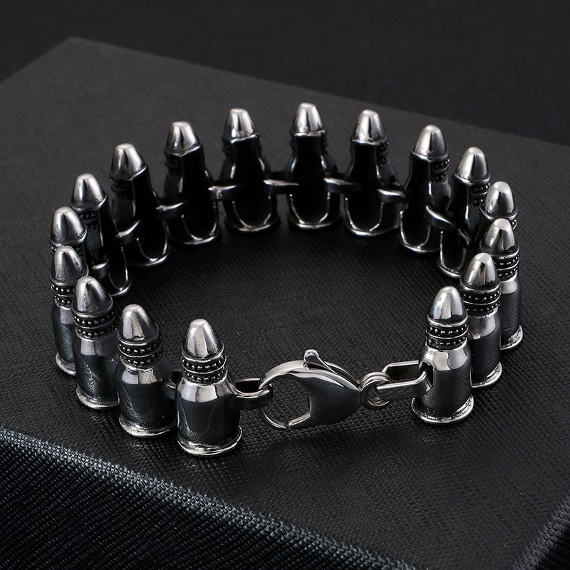 Schicke Gothic Rock Accessoires Herren Bullet Armbänder Schicke Gothic Rock Accessoires Herren Bullet Armbänder