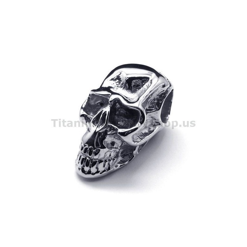 Anhänger Aus Reinem Titan Mit Totenkopf-Design, Inklusive Kette Anhänger Aus Reinem Titan Mit Totenkopf-Design, Inklusive Kette