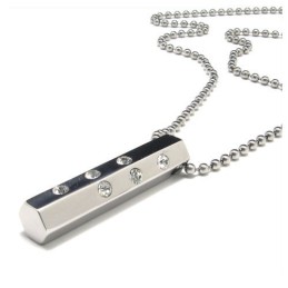 Mode Herren Geschenk Titan Diamant Halskette Anhänger