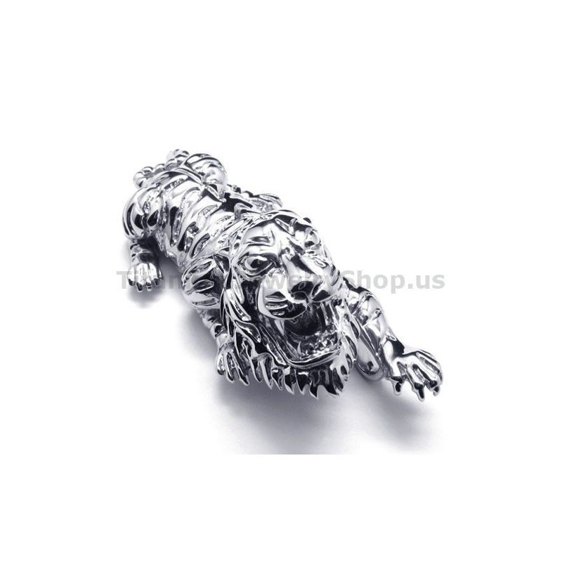 Tigeranhänger Aus Reinem Titan – Kostenlose Kette Tigeranhänger Aus Reinem Titan – Kostenlose Kette