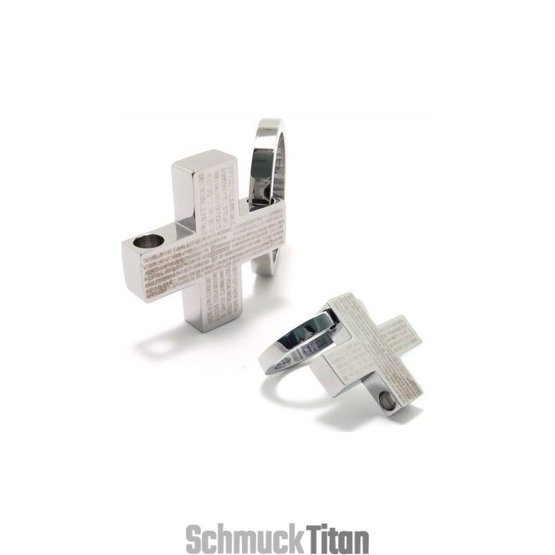 Mode Geschenk Bibel Kreuz Titan Halskette Anhänger