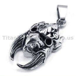 Titan-Anhänger Mit Falkenschädel, Inklusive Kette